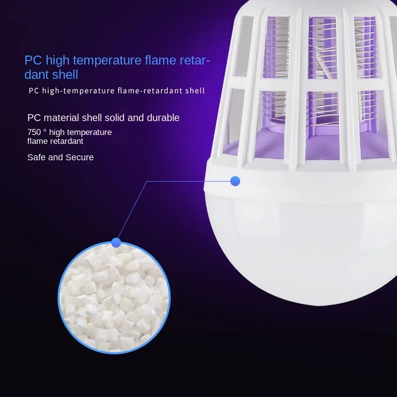 LED Electric Shock Mosquito Light Household Bedroom Nursery Physical Mosquito Away Mosquitoes Electronic Flykilling Lamps - Image 4